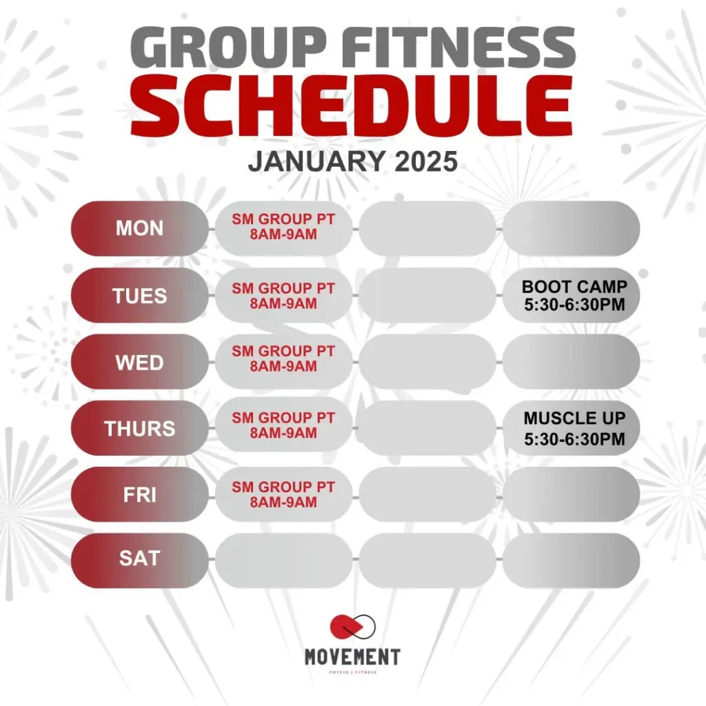 group fitness schedule